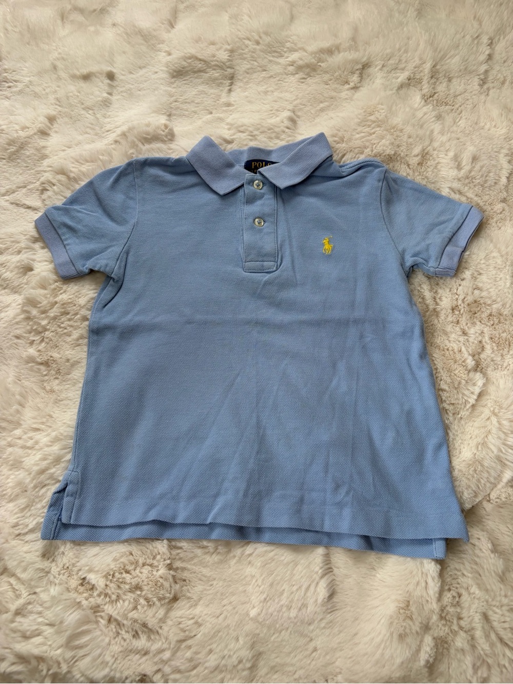 Polo by Ralph Lauren Light Blue Boys Polo with Yellow Pony